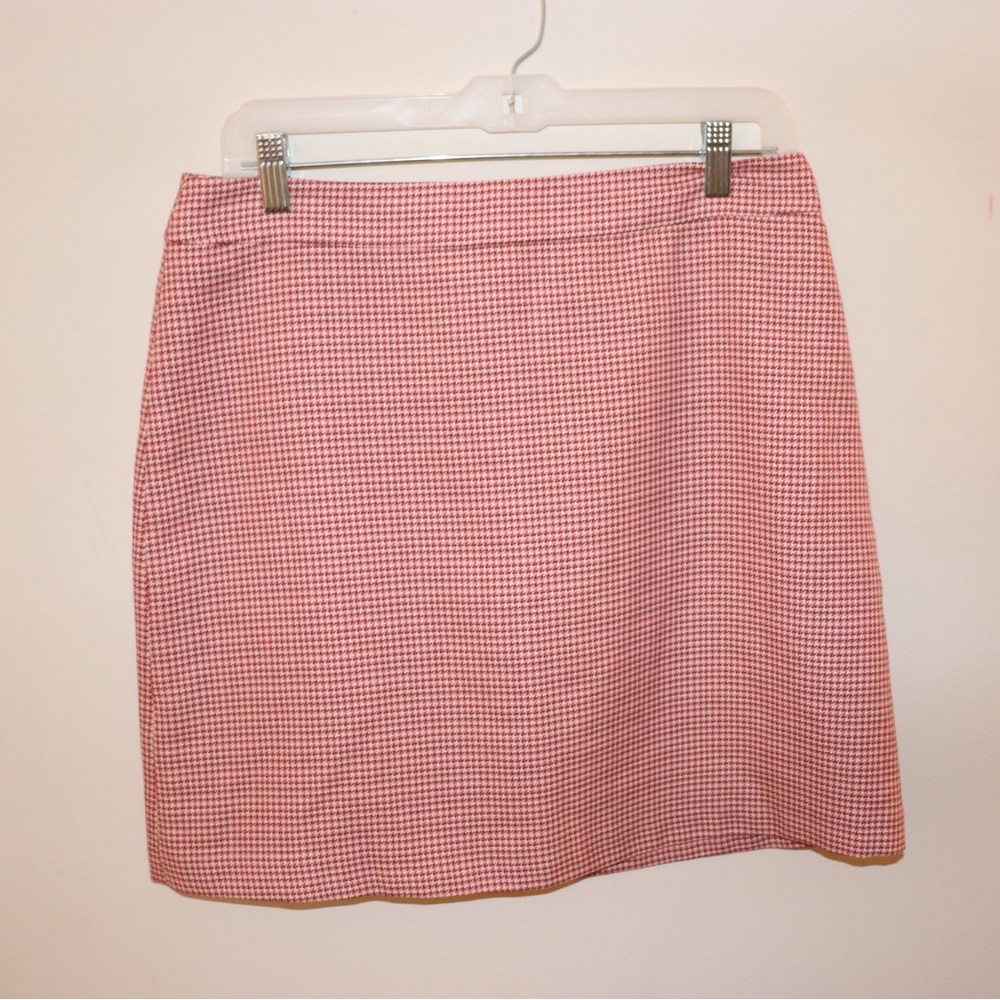 Chic Red Checkered Mini Skirt